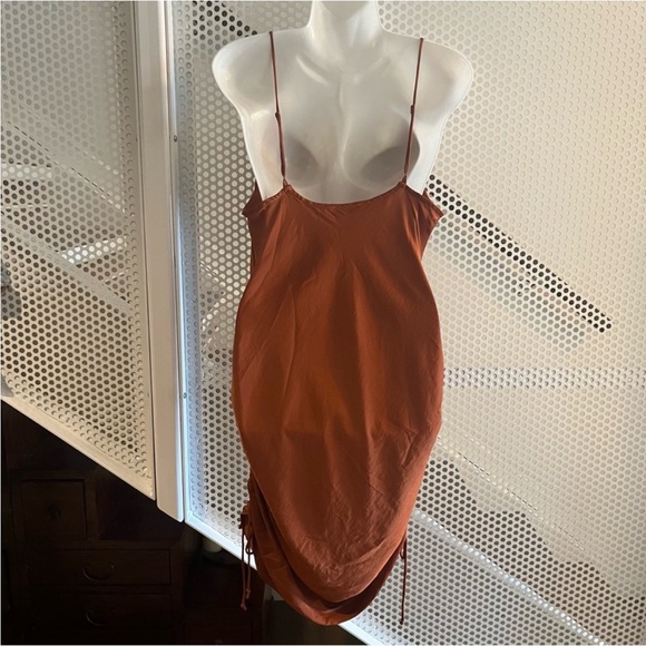 Free People Intimately Day to Night Midi Slip Dress Size Medium in Cinnabar NWT - Picture 8 of 13